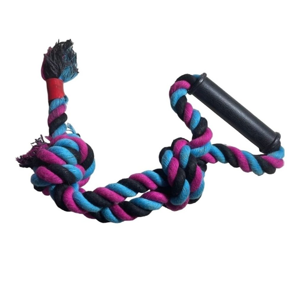 Rope dog toy chew toy w/ handle
